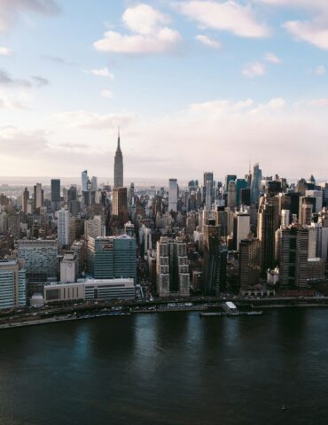 aerial photography of Empire State building
